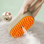 Cat Steamy Brush Dog Massage Comb Built-in Electric Water Spray Soft Silicone Pet Hair Removal Grooming Brush Cat Accessories