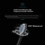 Electric Toothbrush Smart Timing Tooth Brush USB Rechargeable Teeth Clean Whitening Sonic Toothbrush With Replacement Head