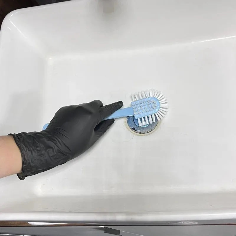 100PCS Black White and Blue Nitrile Gloves Thickened Disposable Gloves for Cleaning Hairdressing Waterproof Dishwashing Tattoo