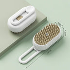 Cat Steamy Brush Dog Massage Comb Built-in Electric Water Spray Soft Silicone Pet Hair Removal Grooming Brush Cat Accessories