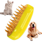 Cat Steamy Brush Dog Massage Comb Built-in Electric Water Spray Soft Silicone Pet Hair Removal Grooming Brush Cat Accessories