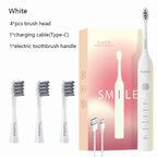Electric Toothbrush Smart Timing Tooth Brush USB Rechargeable Teeth Clean Whitening Sonic Toothbrush With Replacement Head