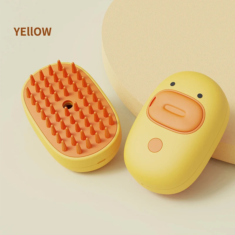 Cat Steamy Brush Dog Massage Comb Built-in Electric Water Spray Soft Silicone Pet Hair Removal Grooming Brush Cat Accessories