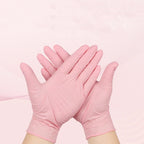 20/50/100PCS Pink Nitrile Gloves Disposable Latex Gloves Powder Free for Household Cleaning Beauty Salon Working Kitchen Gloves