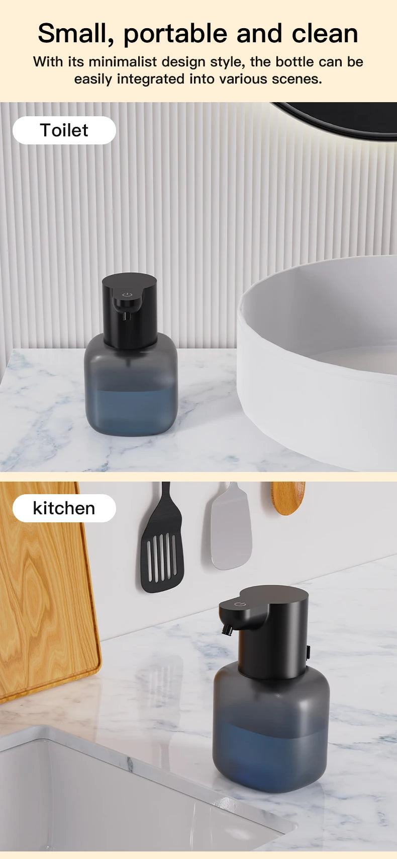 P6 Automatic Inductive Soap Dispenser Foam Washing Phone Smart Hand Washing Soap Dispenser Alcohol Spray Dispenser Washing