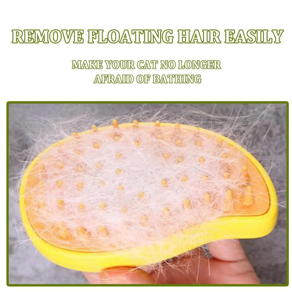 Cat Steamy Brush Dog Massage Comb Built-in Electric Water Spray Soft Silicone Pet Hair Removal Grooming Brush Cat Accessories