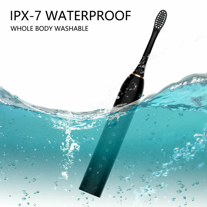 Electric Toothbrush Smart Timing Tooth Brush USB Rechargeable Teeth Clean Whitening Sonic Toothbrush With Replacement Head