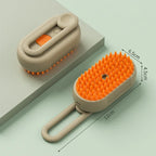 Cat Steamy Brush Dog Massage Comb Built-in Electric Water Spray Soft Silicone Pet Hair Removal Grooming Brush Cat Accessories
