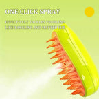 Cat Steamy Brush Dog Massage Comb Built-in Electric Water Spray Soft Silicone Pet Hair Removal Grooming Brush Cat Accessories