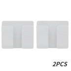 1-4pcs Wall Mounted Storage Box Multifunction Punch Free Organizer TV Remote Control DIY Mobile Phone Plug Charging Holder Stand
